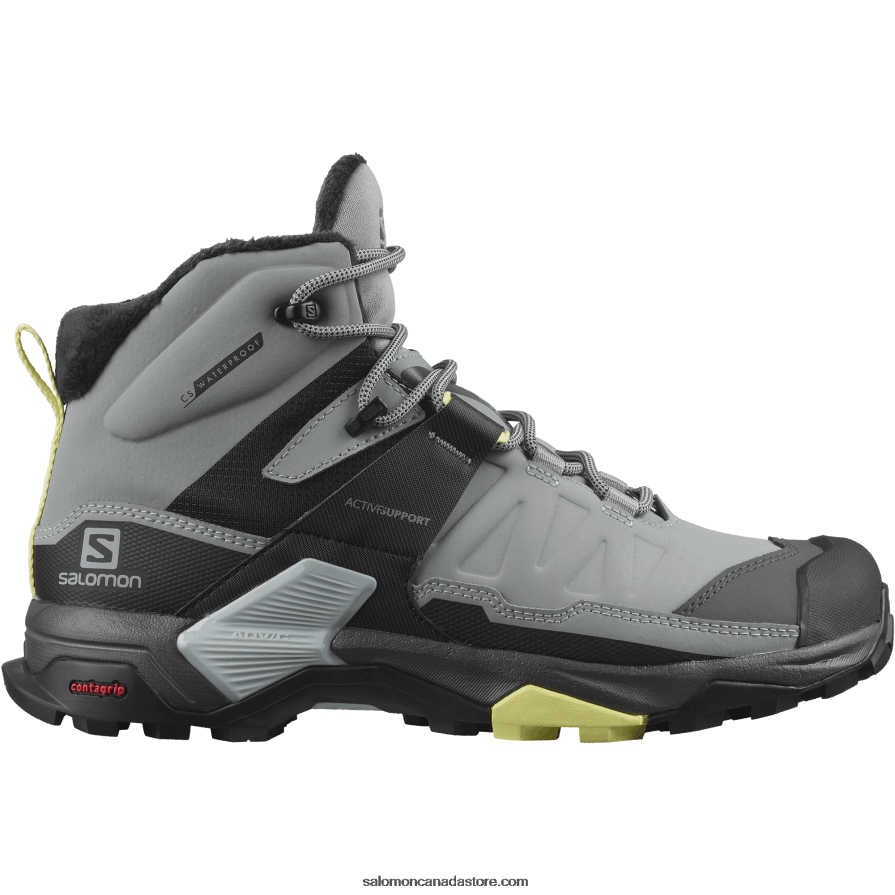Women's Winter Boots - X Ultra 4 Mid Winter Thinsulate Clima Waterproof Salomon Monument/Black/Charlock X6B4FZ786