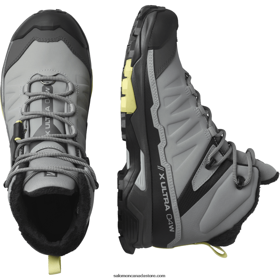 Women\'s Winter Boots - X Ultra 4 Mid Winter Thinsulate Clima Waterproof Salomon Monument/Black/Charlock X6B4FZ786