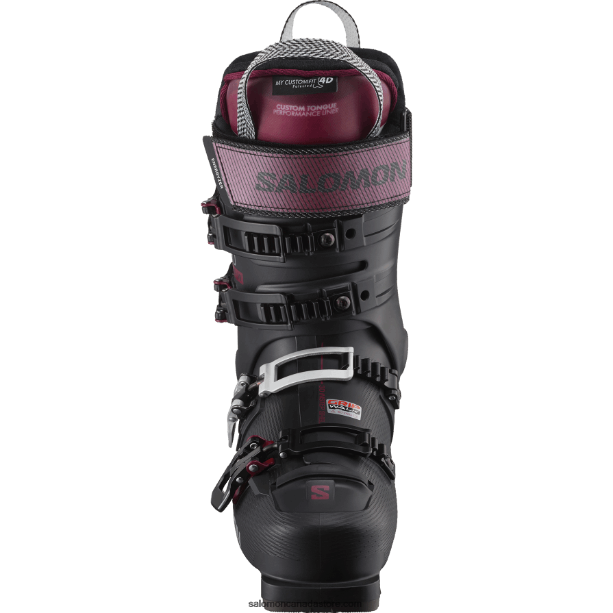 Women\'s On-Piste Boots - S/Pro Alpha 110 El Salomon Black/Cordovan/Silver X6B4FZ1027