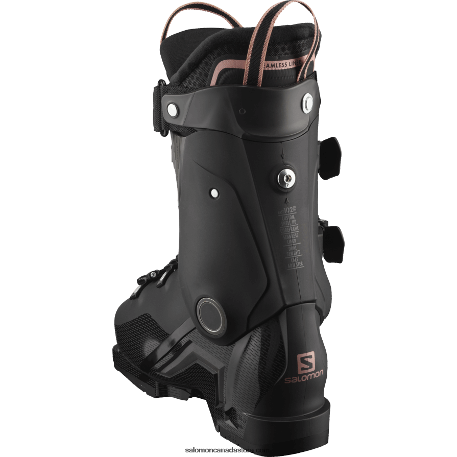 Women\'s On-Piste Boots - S/Pro Hv 100 Salomon Black/Rose Gold/Belluga X6B4FZ1033
