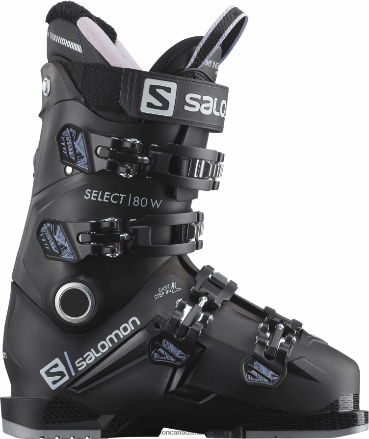 Women's On-Piste Boots - Select 80 Salomon Black/Lavender/Belluga X6B4FZ1040