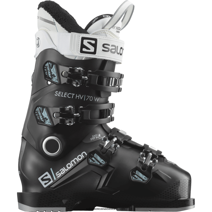 Women's On-Piste Boots - Select Hv 70 Salomon Black/Sterling Blue/Belluga X6B4FZ1035