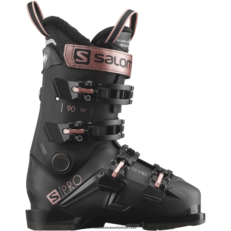 Women's On-Piste Skis - S/Pro Mv 90 Salomon Black/Rose Gold/Belluga X6B4FZ1032
