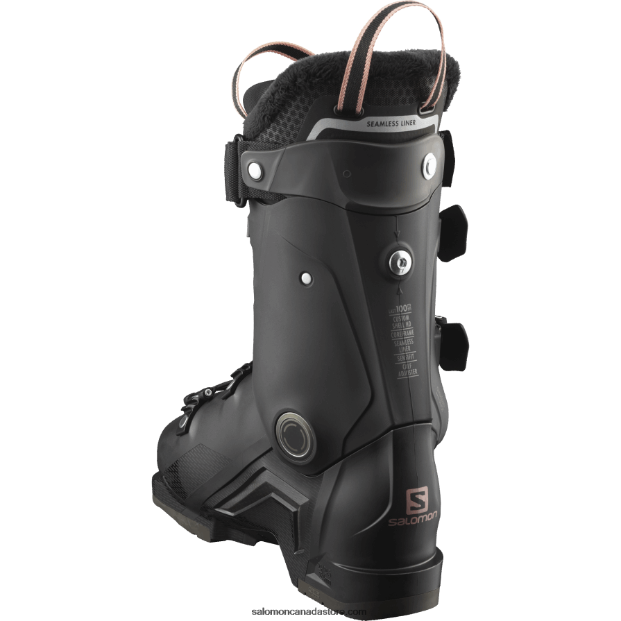 Women\'s On-Piste Skis - S/Pro Mv 90 Salomon Black/Rose Gold/Belluga X6B4FZ1032