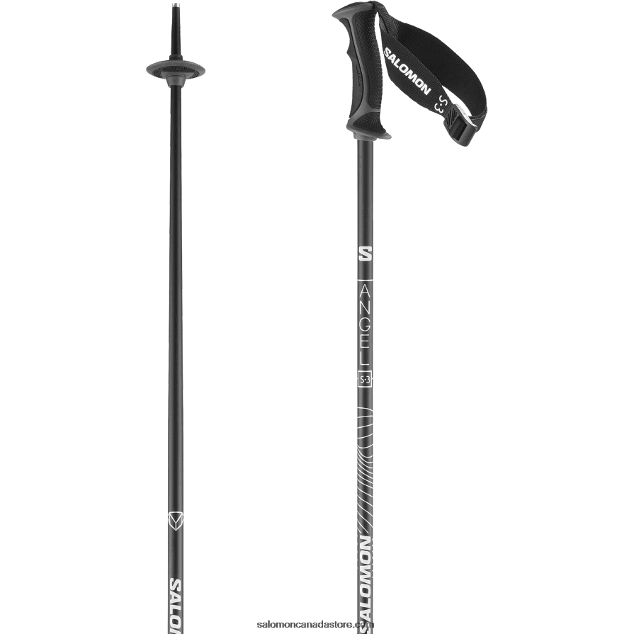 Women's Alpine Poles - Angel S3 Salomon Black X6B4FZ1292