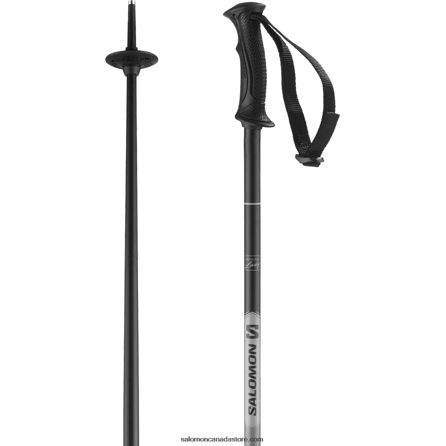 Women's Alpine Poles - Northpole Lady Salomon Black X6B4FZ1297