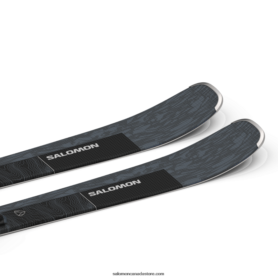 Women\'s All-Mountain Ski Package - Stance 80 (And M11) Salomon Bering Sea Metallic/Black/Silver X6B4FZ1026