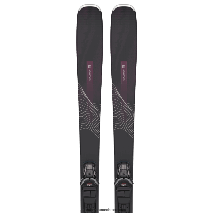 Women's All-Mountain Ski Package - Stance 84 (And M11) Salomon Black/Bordeau X6B4FZ1285