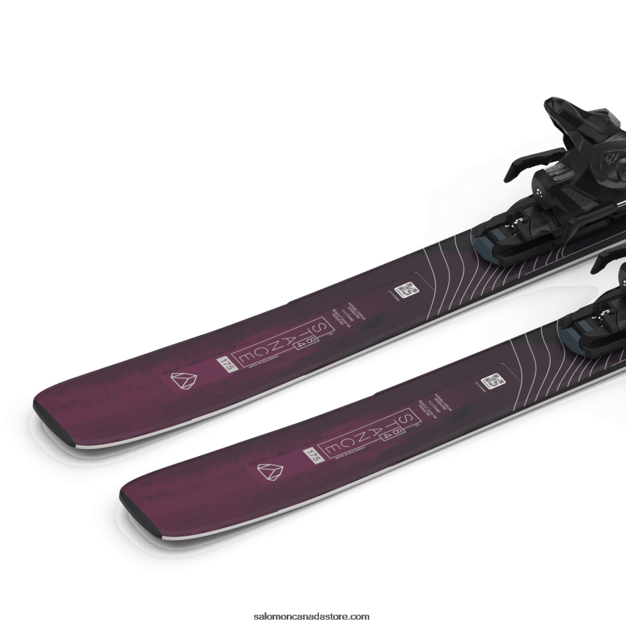 Women\'s All-Mountain Ski Package - Stance 84 (And M11) Salomon Black/Bordeau X6B4FZ1285