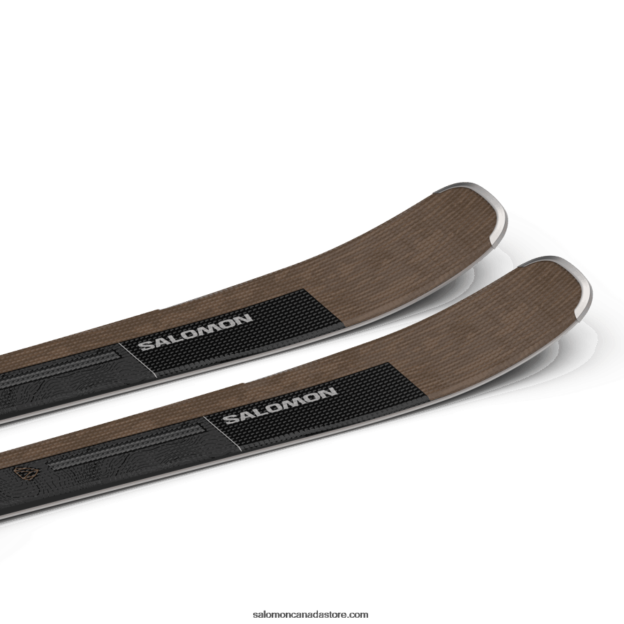 Women\'s All-Mountain Ski Package - Stance 84 (And M12) Salomon Otter/Black/Silver Metallic X6B4FZ1021