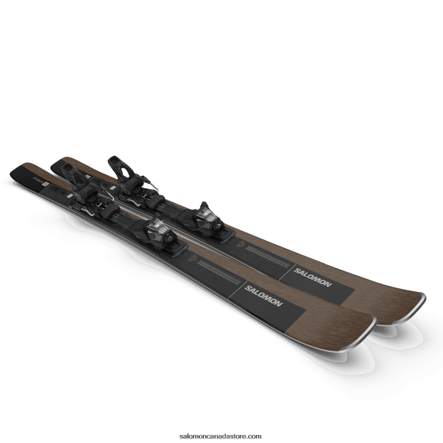 Women\'s All-Mountain Ski Package - Stance 84 (And M12) Salomon Otter/Black/Silver Metallic X6B4FZ1021