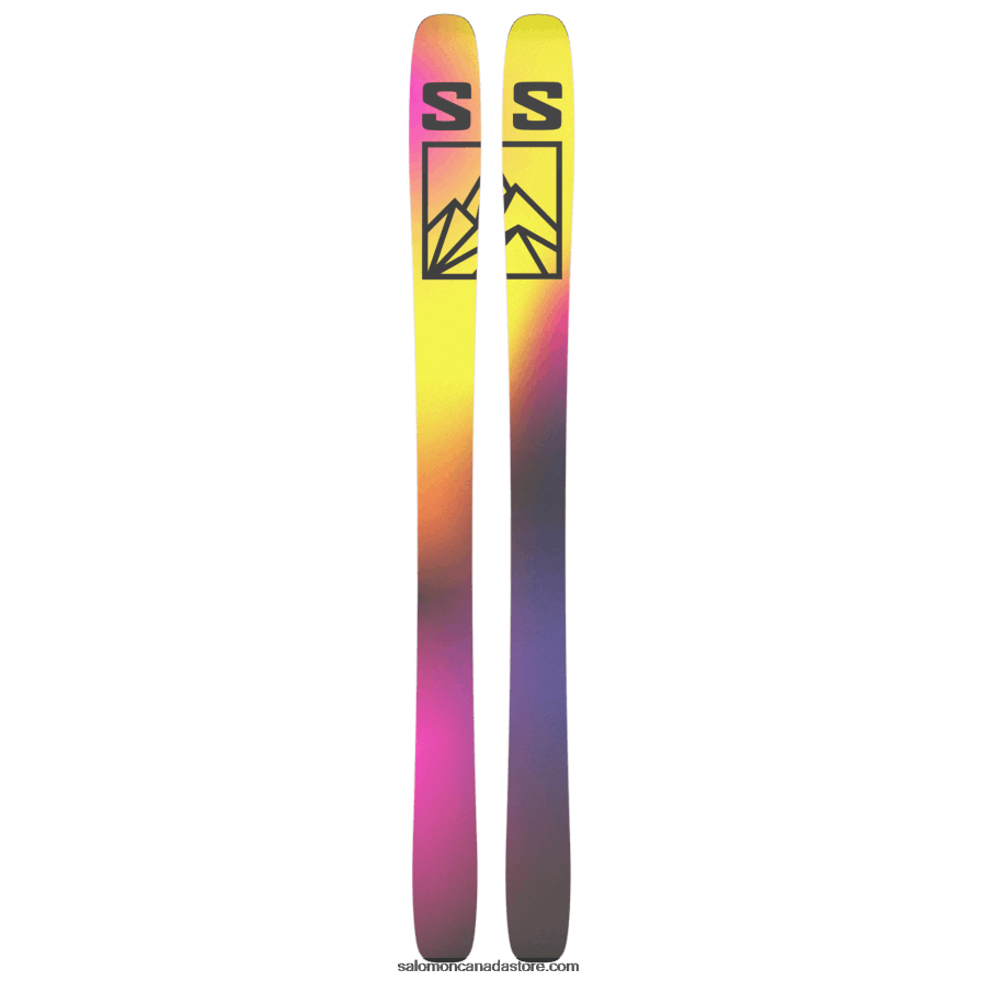 Women\'s All-Mountain Skis - Qst 106 Salomon Evening Haze/Acid Green/Flame X6B4FZ1001