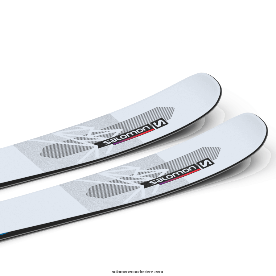 Women\'s All-Mountain Skis - Qst Blank Salomon Illusion Blue/Red/Process Blue X6B4FZ1000