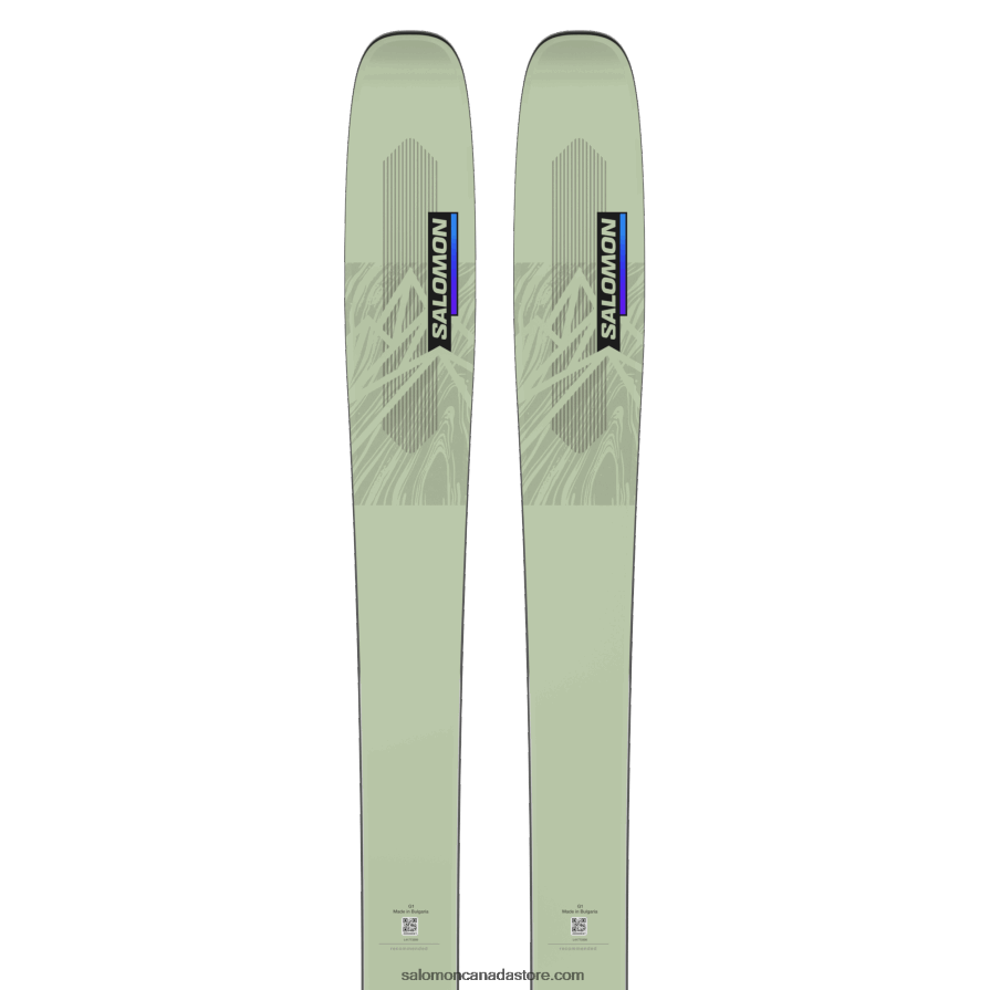 Women's All-Mountain Skis - Qst Lumen 98 Salomon White Moss/Dusk Purple/Black X6B4FZ1286