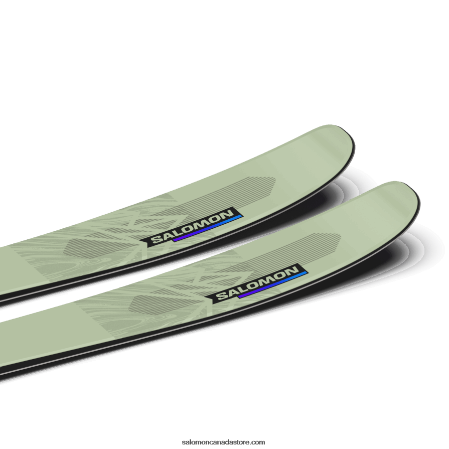 Women\'s All-Mountain Skis - Qst Lumen 98 Salomon White Moss/Dusk Purple/Black X6B4FZ1286