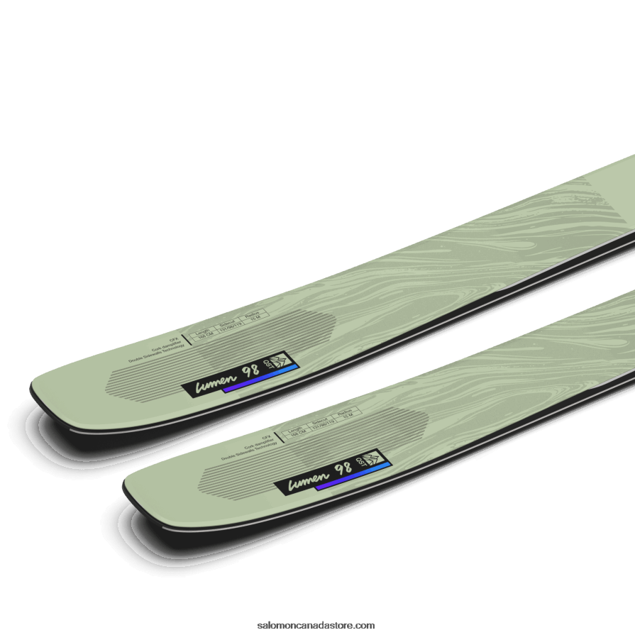 Women\'s All-Mountain Skis - Qst Lumen 98 Salomon White Moss/Dusk Purple/Black X6B4FZ1286