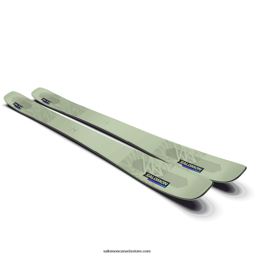 Women\'s All-Mountain Skis - Qst Lumen 98 Salomon White Moss/Dusk Purple/Black X6B4FZ1286