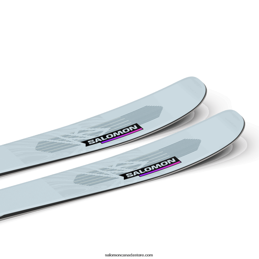 Women\'s All-Mountain Skis - Qst Lux 92 Salomon Gray Dawn/Neon Pink/Black X6B4FZ1016