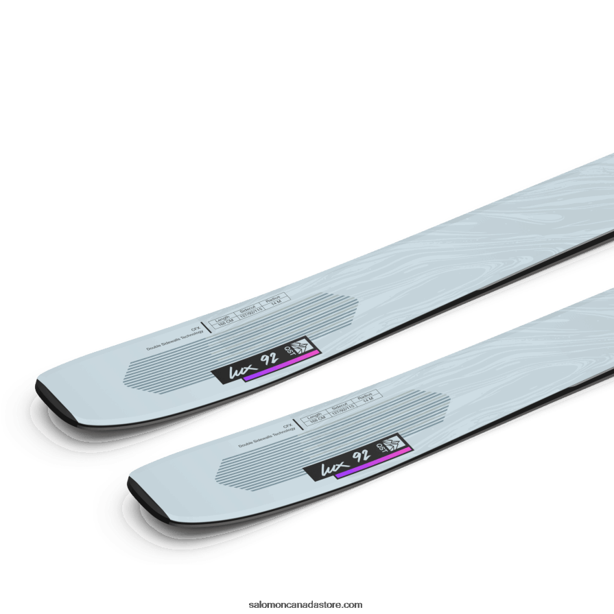 Women\'s All-Mountain Skis - Qst Lux 92 Salomon Gray Dawn/Neon Pink/Black X6B4FZ1016