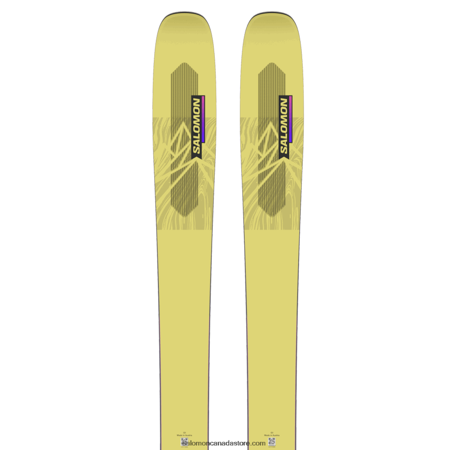 Women\'s All-Mountain Skis - Qst Stella 106 Salomon Yellow Pear/Neon Pink X6B4FZ1012