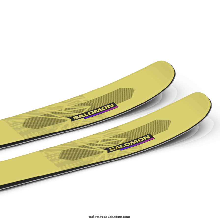 Women\'s All-Mountain Skis - Qst Stella 106 Salomon Yellow Pear/Neon Pink X6B4FZ1012