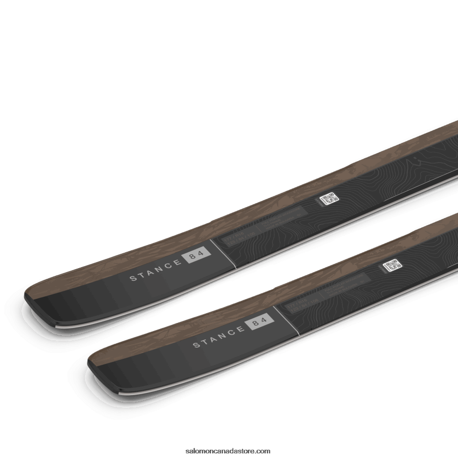 Women\'s All-Mountain Skis - Stance 84 Salomon Otter/Black/Silver Metallic X6B4FZ1020