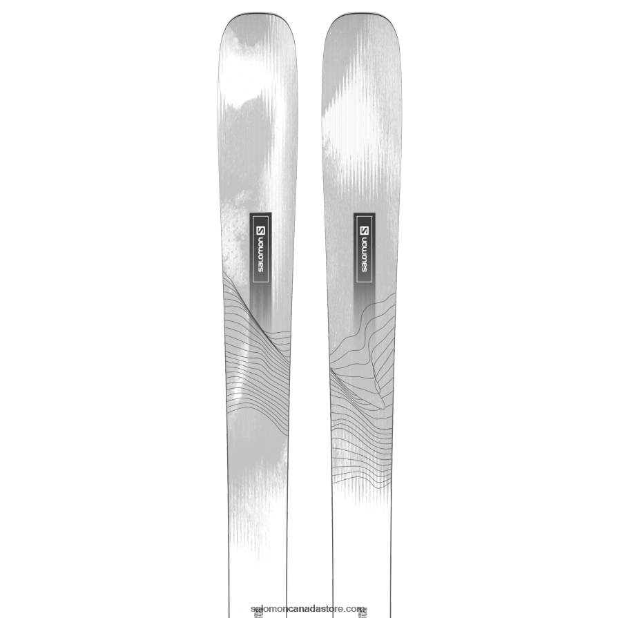 Women's All-Mountain Skis - Stance 94 Salomon White/Black X6B4FZ1002