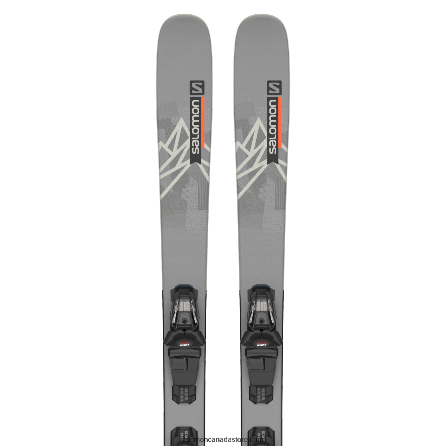 Women's Freestyle Ski Package - Qst Spark (And M10) Salomon Storm Gray/Black/Flame X6B4FZ1018
