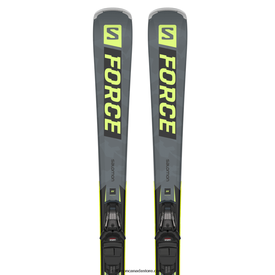 Women's On-Piste Ski Package - S/Force Sx (And M10) Salomon Castelrock/Pastel Neon Lime 1/Black X6B4FZ1019