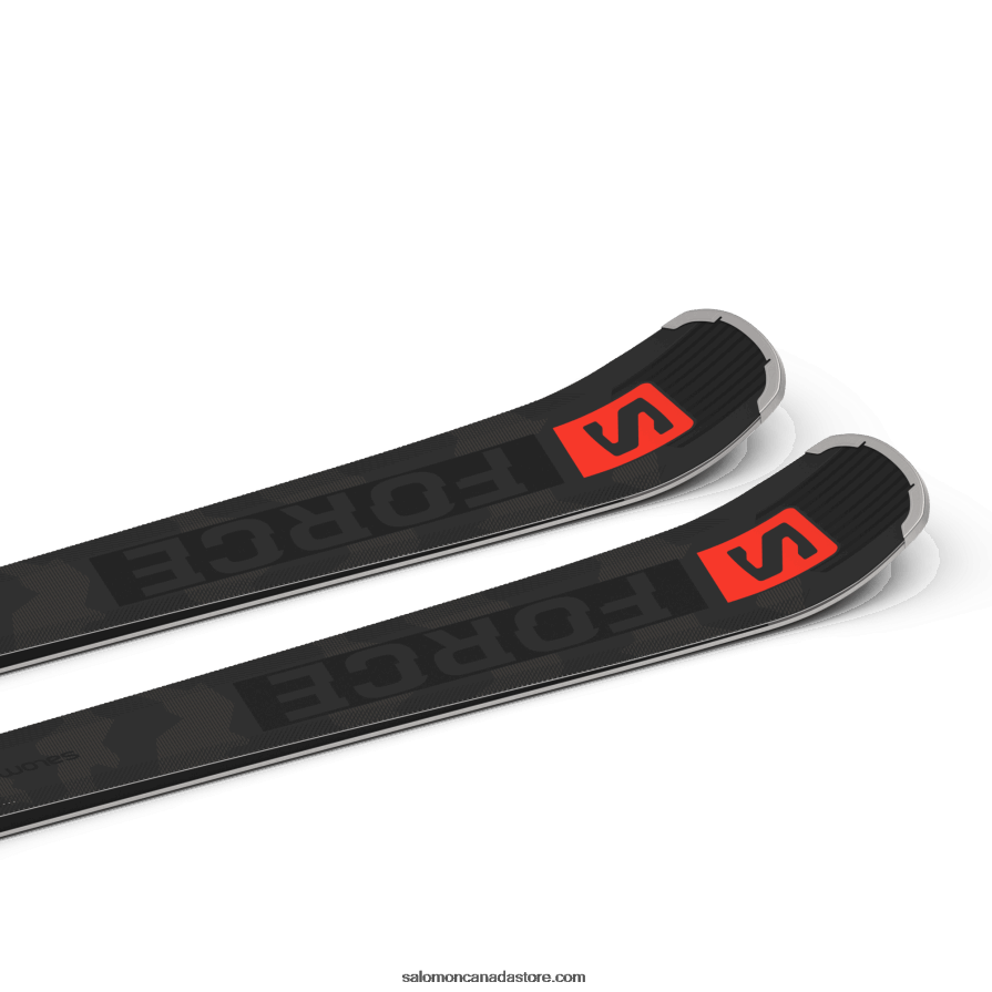 Women\'s On-Piste Ski Package - S/Force Ti.80 (And Z12) Salomon Black/Neon Coral/Castelrock X6B4FZ1023