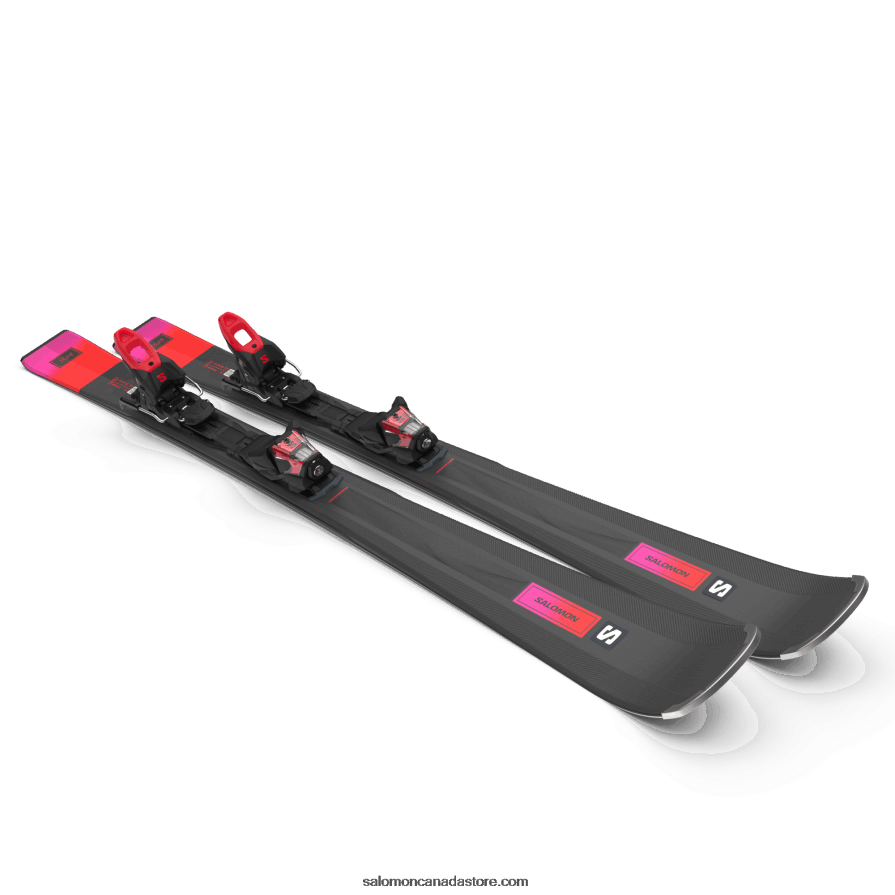 Women\'s On-Piste Ski Package - S/Max N 6 Xt (And M10) Salomon Black/Red/Sugar Plum X6B4FZ1022