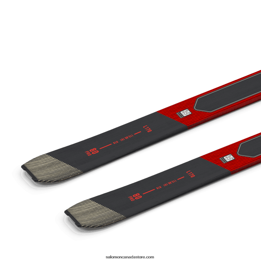 Women\'s Touring Skis - Mtn 80 Pro Salomon Neon Coral/Rainy Day/Black X6B4FZ1009