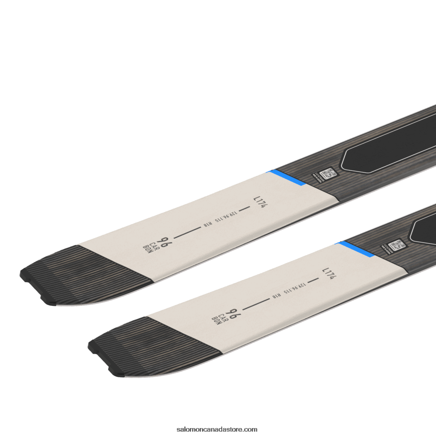 Women\'s Touring Skis - Mtn 96 Carbon Salomon Rainy Day/Process Blue/Black X6B4FZ1005