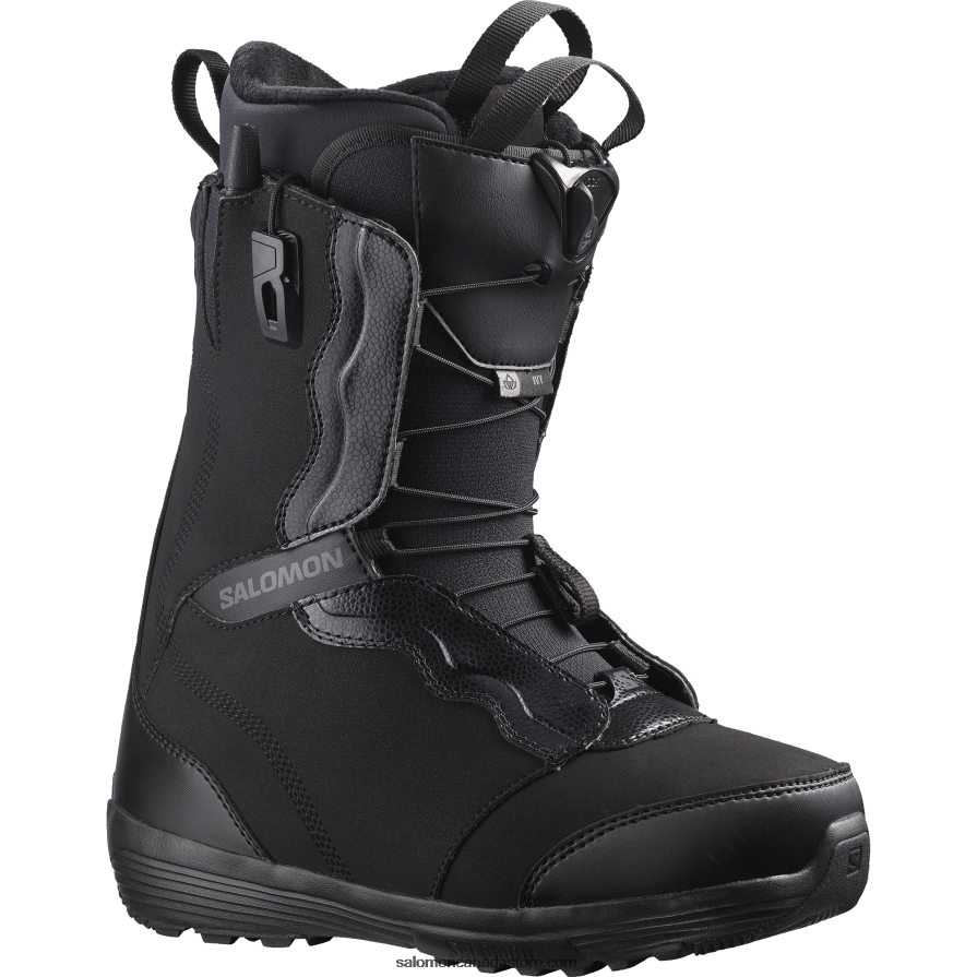 Women's Snowboard Boots - Ivy Salomon Black/Asphalt X6B4FZ1323