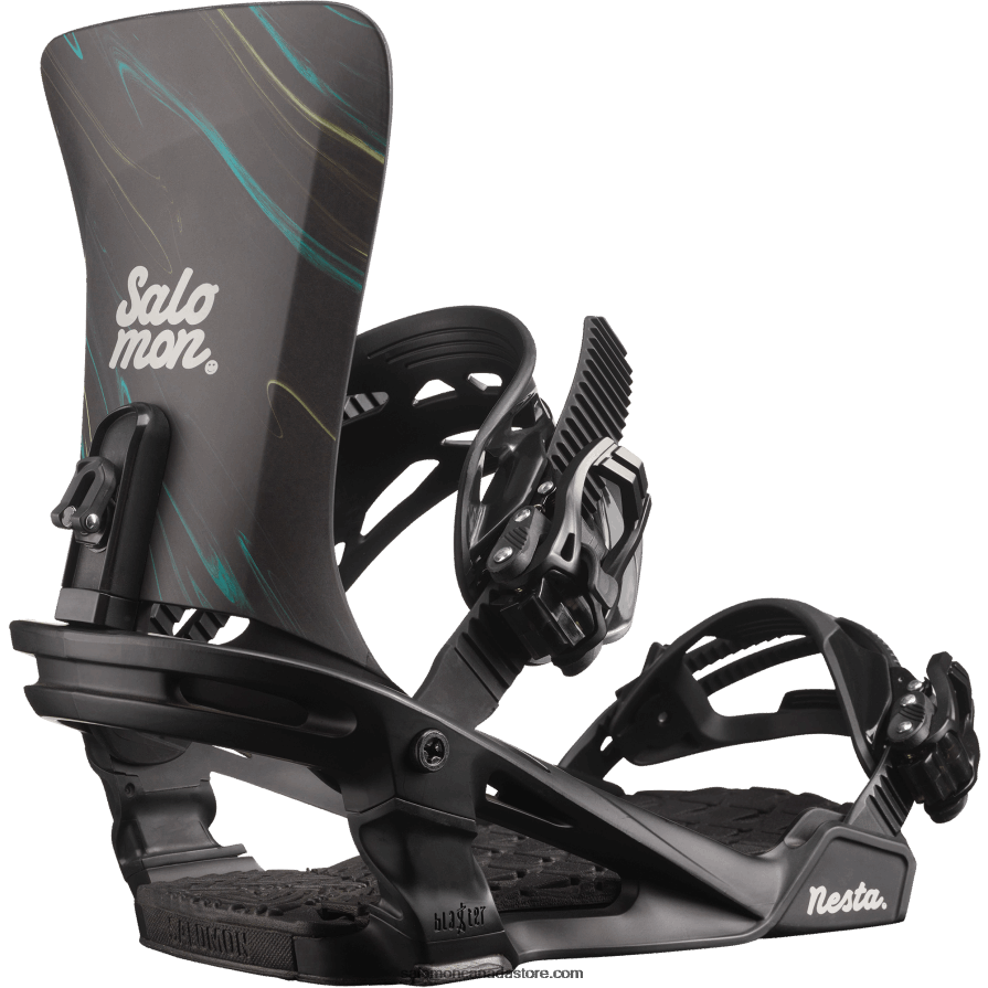 Women's Snowboard Bindings - Nesta Salomon Black X6B4FZ1327