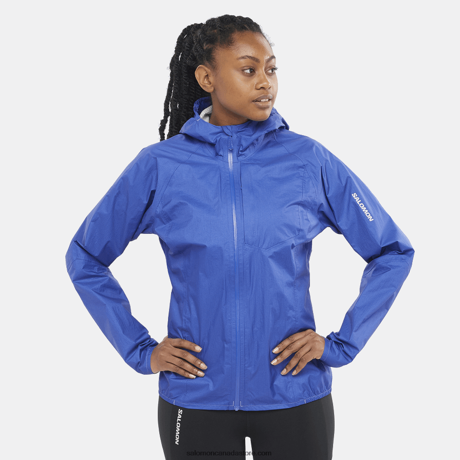 Women's Shell Jacket - Bonatti Waterproof Salomon Nautical Blue X6B4FZ842
