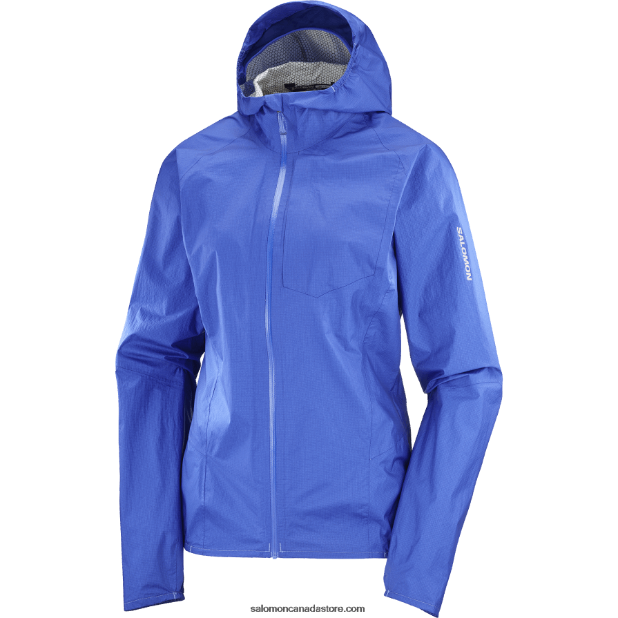 Women\'s Shell Jacket - Bonatti Waterproof Salomon Nautical Blue X6B4FZ842