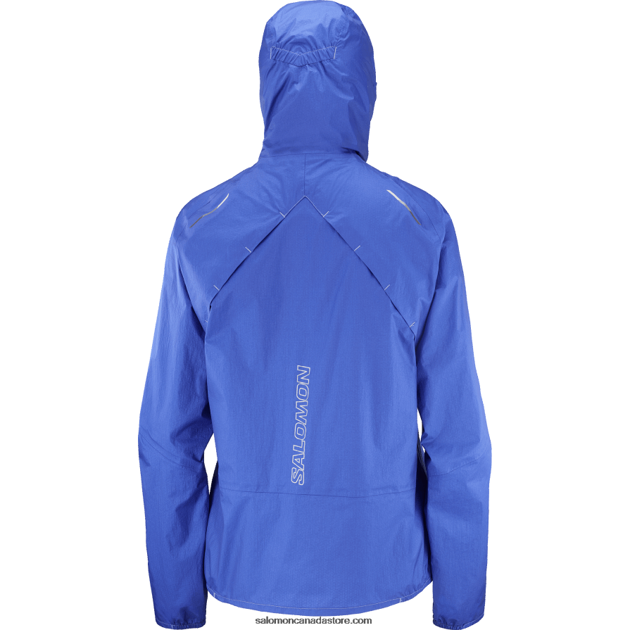 Women\'s Shell Jacket - Bonatti Waterproof Salomon Nautical Blue X6B4FZ842