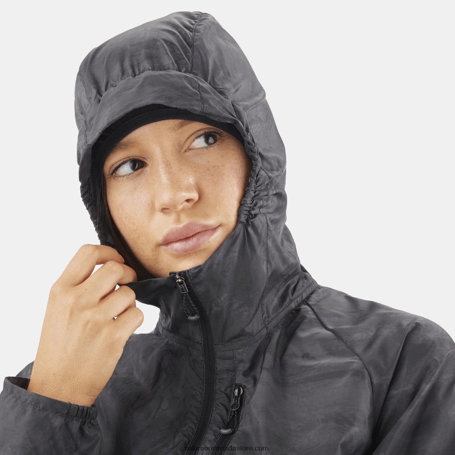 Women\'s Wind Jacket - Bonatti Cross Wind Salomon Periscope/Ao/Deep Black X6B4FZ854