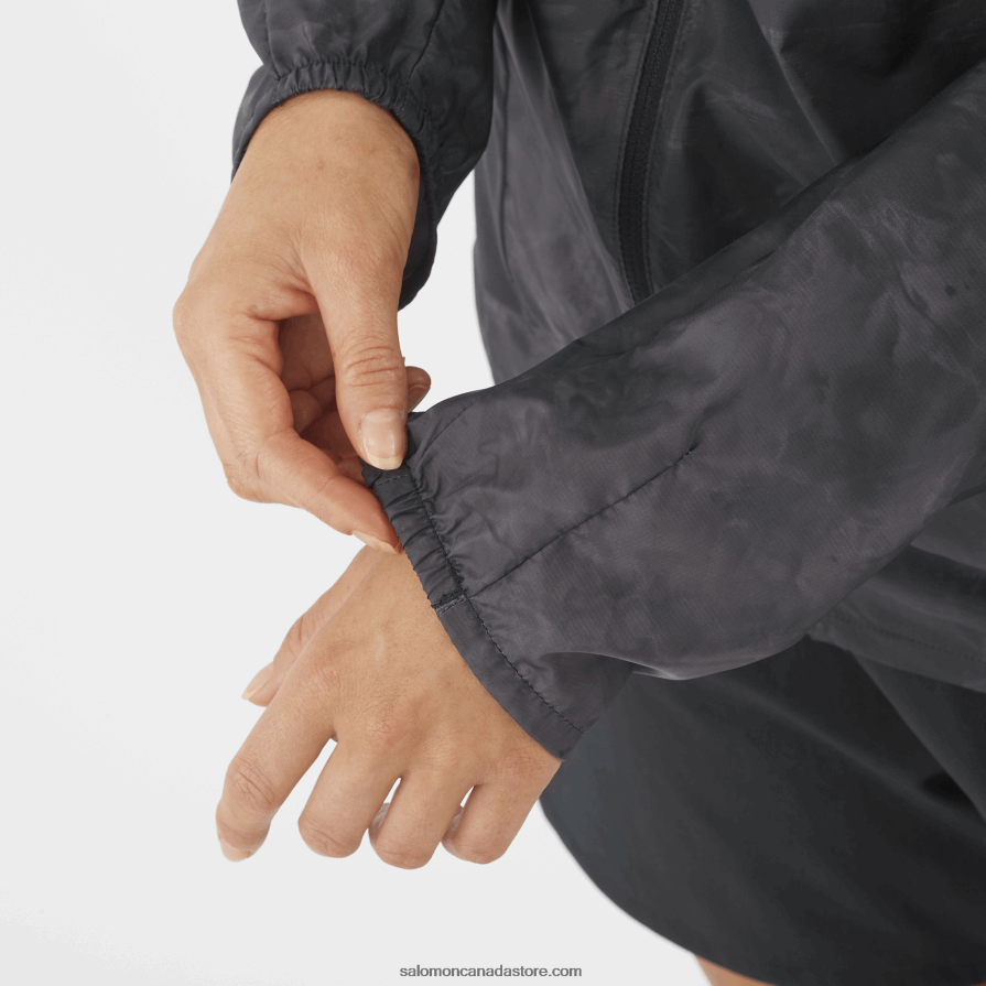 Women\'s Wind Jacket - Bonatti Cross Wind Salomon Periscope/Ao/Deep Black X6B4FZ854