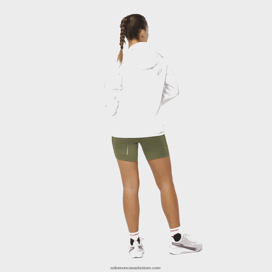 Women\'s Wind Jacket - Bonatti Cross Wind Salomon White X6B4FZ853