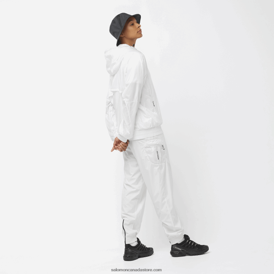 Women\'s Wind Jacket - Equipe Salomon White/Deep Black X6B4FZ833