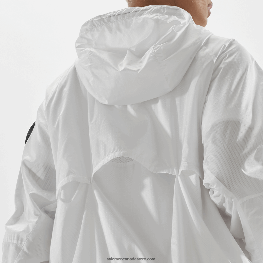 Women\'s Wind Jacket - Equipe Salomon White/Deep Black X6B4FZ833