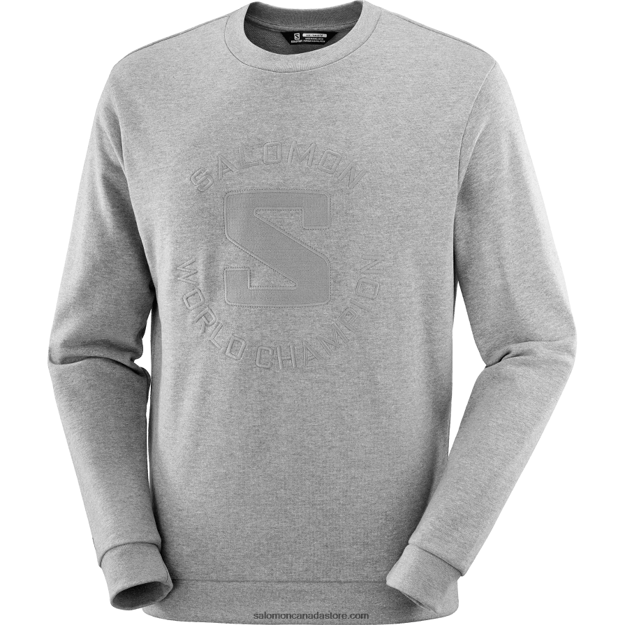 Women\'s Crewneck Pullover - Outlife Logo Summer Heather Salomon Mid Grey/Heather X6B4FZ869