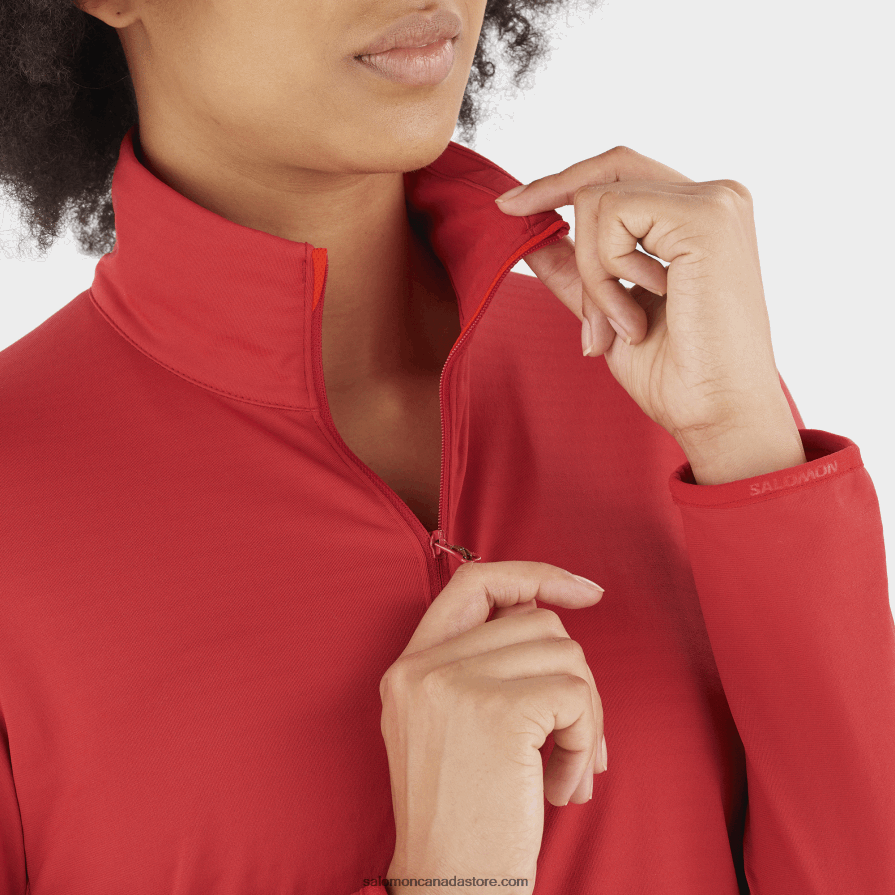 Women\'s Full Zip Midlayer Jacket - Essential Lightwarm Salomon Samba X6B4FZ868