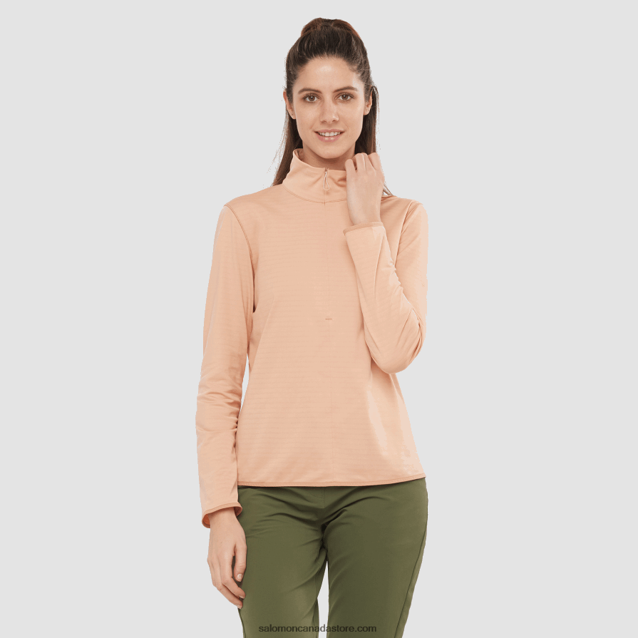 Women's Half Zip Midlayer Jacket - Essential Lightwarm Salomon Sirocco X6B4FZ872