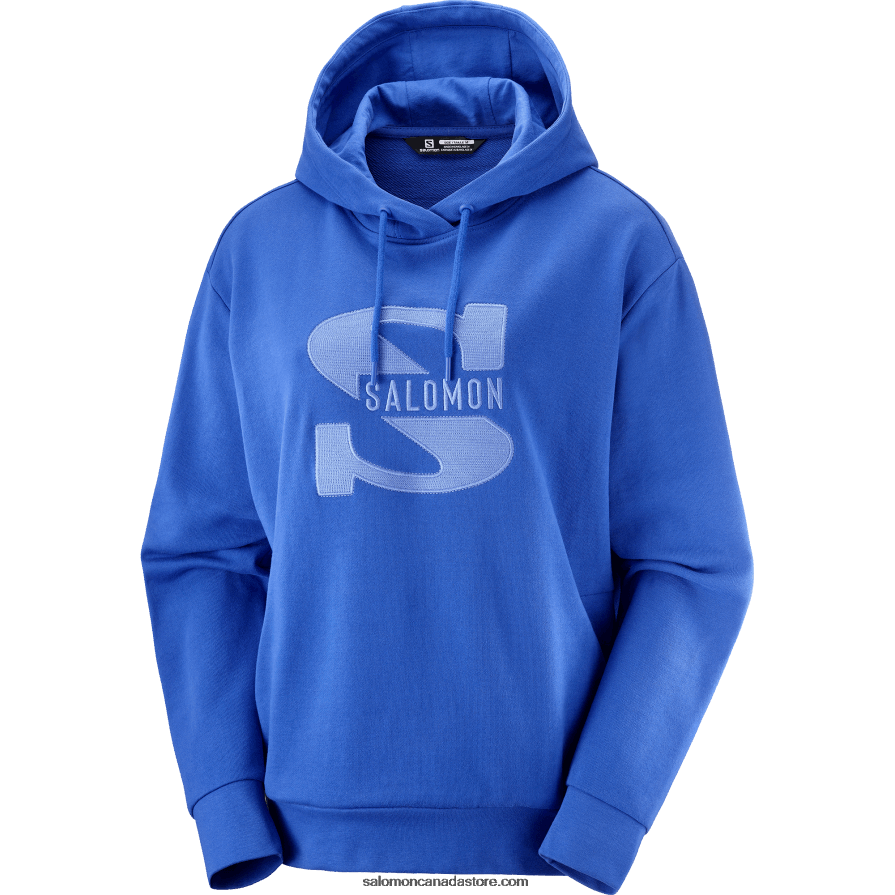 Women\'s Hooded Sweatshirt - Outlife Logo Pullover Hoodie W Summer Salomon Nautical Blue X6B4FZ874