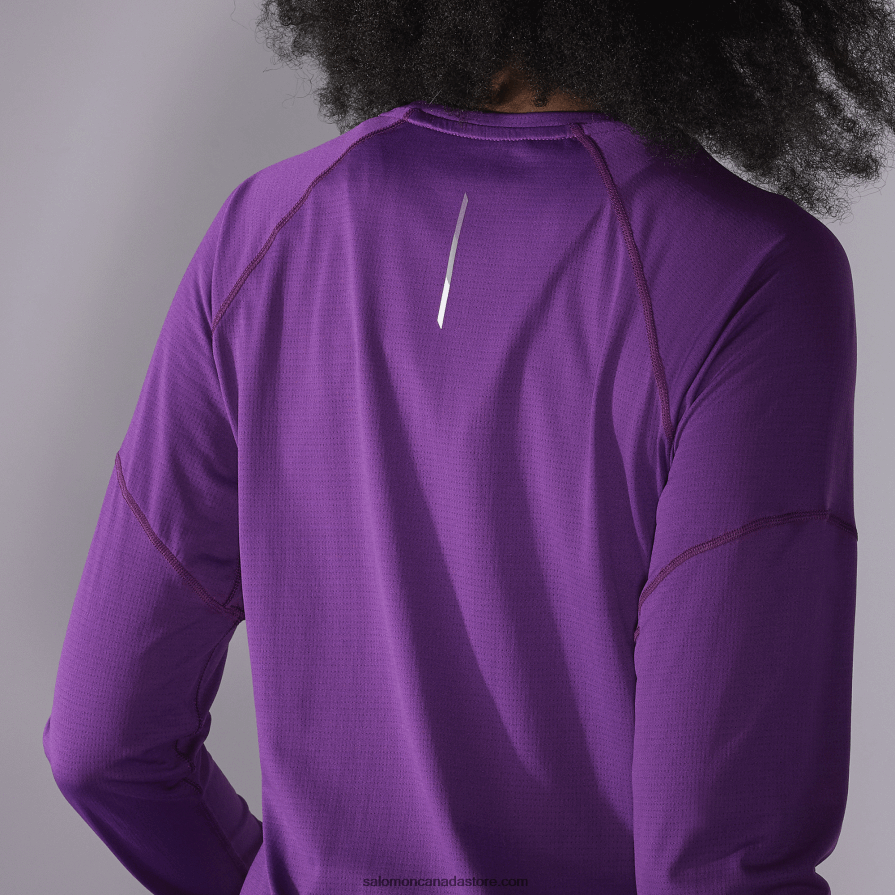 Women\'s Long Sleeve T-Shirt - Cross Run Salomon Crown Jewel X6B4FZ916