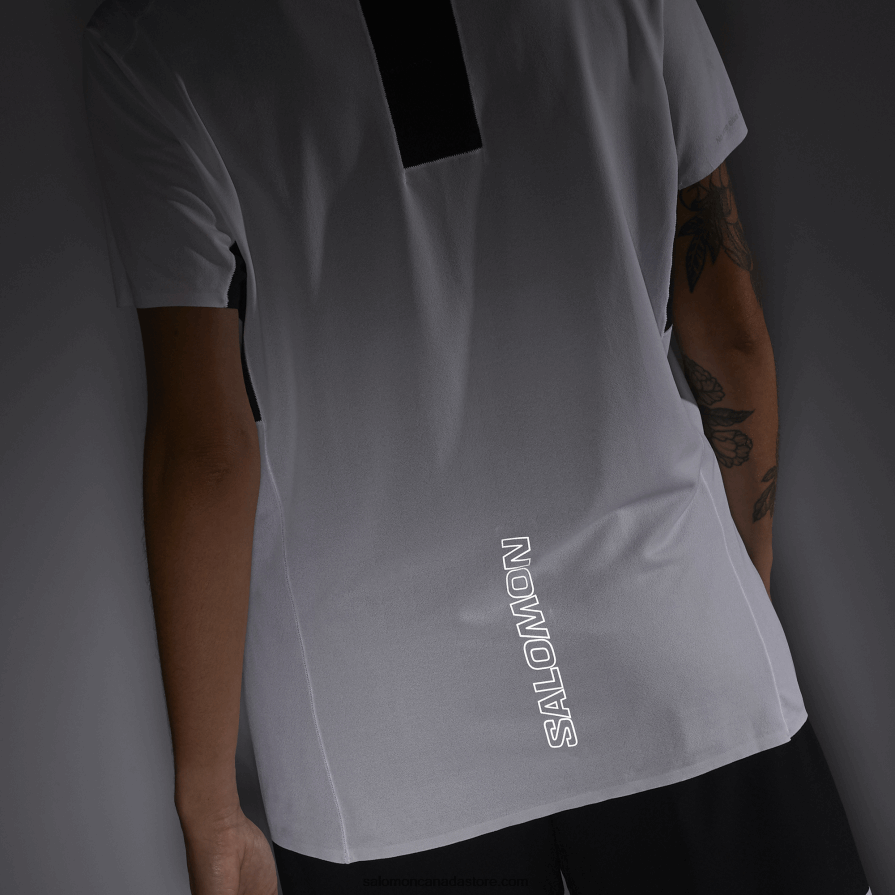 Women\'s Short Sleeve T-Shirt - Shortney Salomon White/Deep Black X6B4FZ911