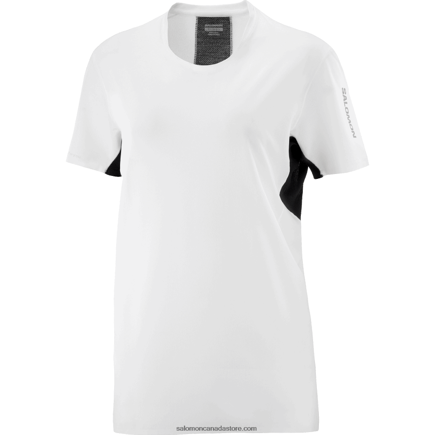 Women\'s Short Sleeve T-Shirt - Shortney Salomon White/Deep Black X6B4FZ911